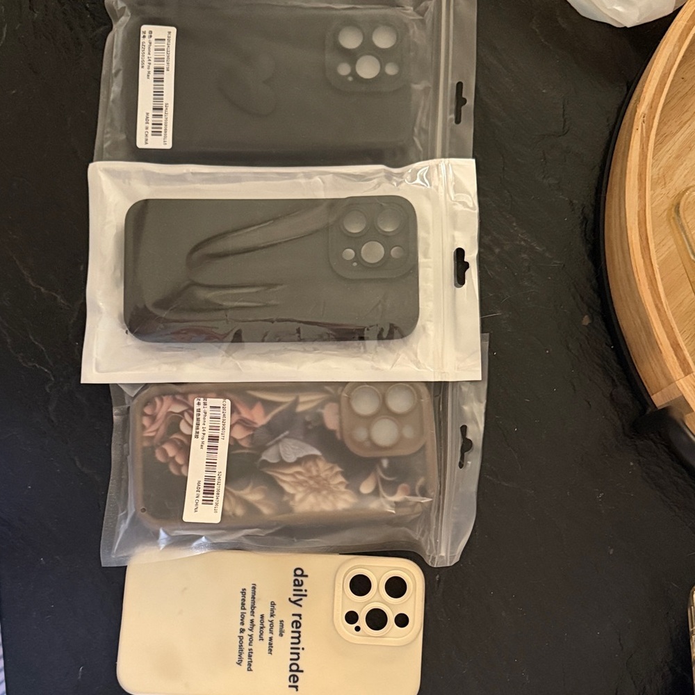 Daily Reminder Cream iPhone Case - Protective Soft Cover iPhone 14 Pro Max